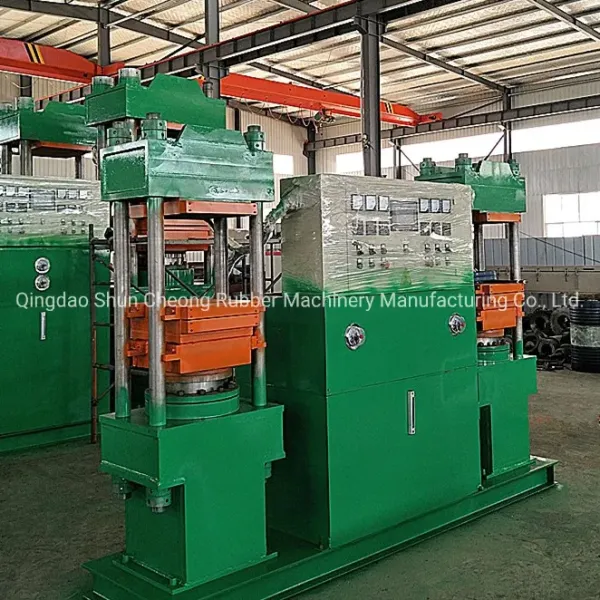 Duplex Rubber Vulcanizing Press with 0.50 MN Total Pressure PLC Automatic Control and CE ISO SGS Certification