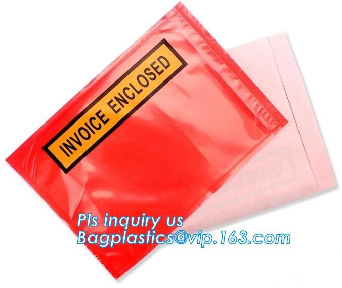 TNT DHL shipping packing list document envelopes, packing list padded envelope, tamper proof express use plastic packing