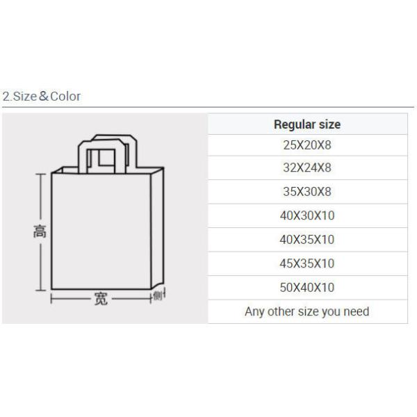 Spunbond Non Woven Bag Environmental Regeneration Foldable Customizable with Logo
