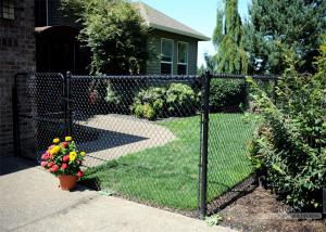 China green wire mesh/hurricane fence PVC PE coated Chain Wire Hurricane Fence on sale