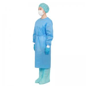 Quality Unsiex Medical Consumable Items AAMI LEVEL 1 SMS Disposable Non Sterile Isolation Gown wholesale