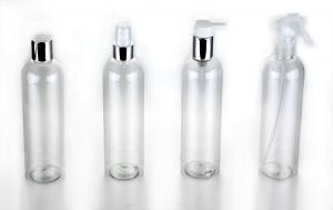 China Shampoo Cylinder Cosmetics Plastic Bottles , PET 100ml Spray Bottle on sale