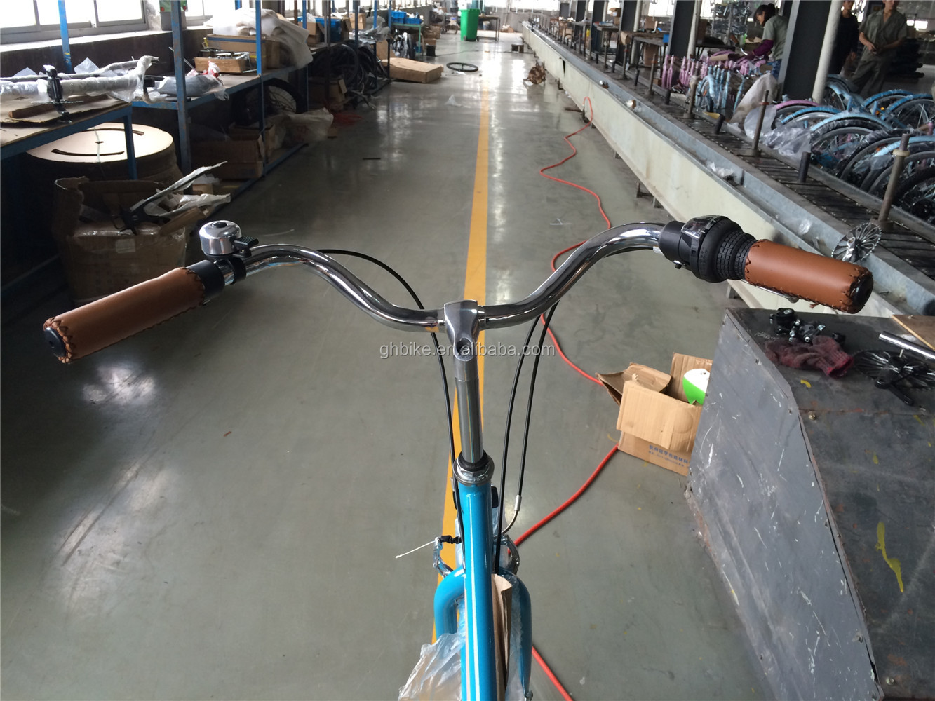 Blue Color 7 Speed Vintage Lady City Cruiser Bike Women Retro Bikes for City Living