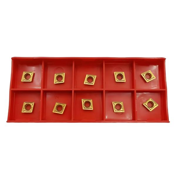 Tungsten Carbide CVD Coated Inserts CCMT060204 For Lathe Turning Tool
