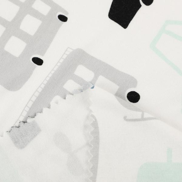 Certificated Super Soft 100% Organic Bamboo Cotton Polyester Knitting Jersey Rib Interlock Fabric Wholesale for T Shirt