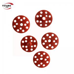 Quality Red Thermal Insulating Foam Board Washers , Plastic Washers For Nails 50mm 60mm wholesale