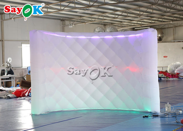 Inflatable Party Decorations Curve LED 210D Inflatable Photo Booth