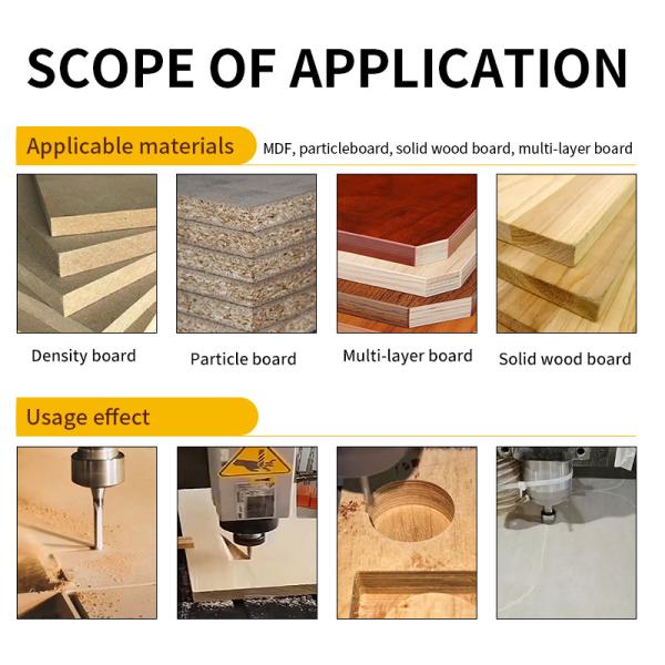 Yingba Hot Sale Tungsten Carbide Cnc Router Bits for Wood Carving Inserts Carbide Compression up Cut Down Milling Cutter