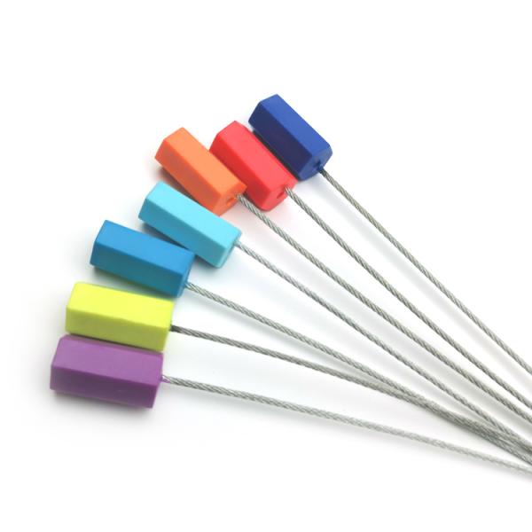 Eco-Friendly ABS Disposable Pull Tight 1.8mm Hexagonal Security Wire Plastic Cable Seal with 2.79 KN Tensile Strength