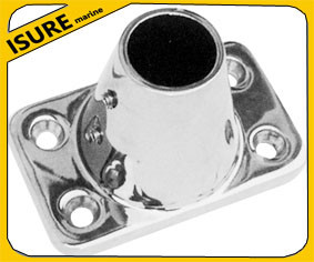 Quality stanchion socket / Stainless Steel rectangular base /marine hardware wholesale