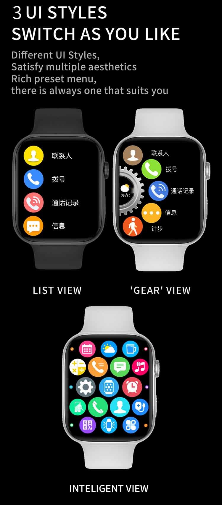 Omnigift 64MB Android Fitness Tracker Smartwatch With Calling Facility