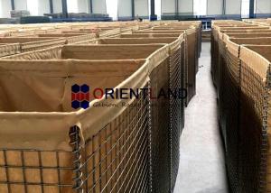 China Sand Wall Welded Mesh Defensive Barrier Container Units Customized Colors on sale