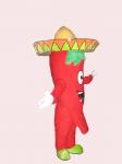 custom design red chilli mascot cartoon cosplay costumes of vegetable shape
