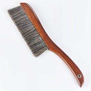China Soft Bristles Hand Broom Brush With Wooden Handle Cleaning Furniture Bed Sofa on sale