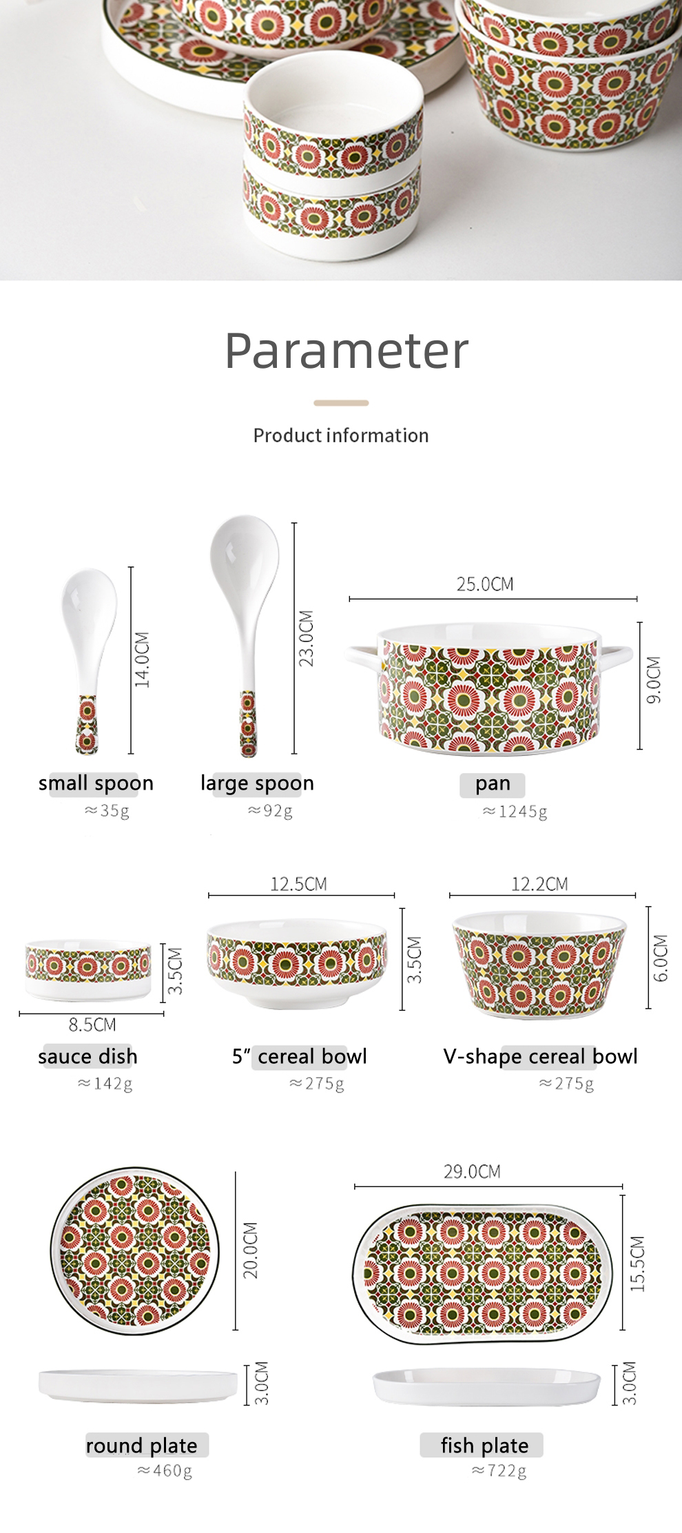 4-Person Dinnerware Sets Christmas Ceramic Tableware Gifts For Women 2024 Decoration