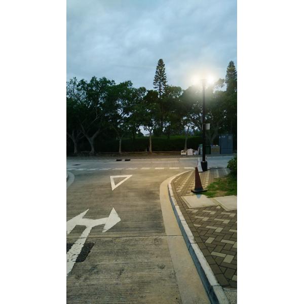 Outdoor Waterproof IP66 integrated Solar Power Led Garden Post Lights with Motion Sensor