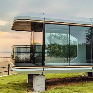 China Eco Friendly Outdoor Capsule House Personalized Prefab Capsule Houses on sale