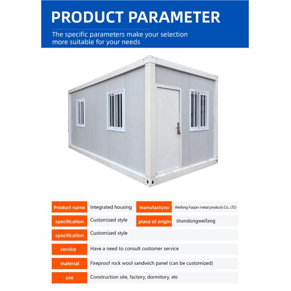 Manufactured Office Container Home Tiny House Prefab House with PVC Roofing