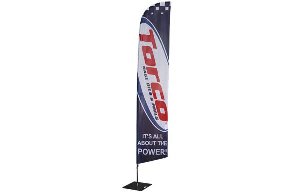 Aluminium / Fiberglass Pole advertising flags and banners , Printed Polyester