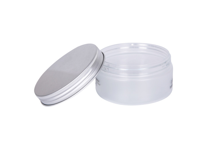 ISO Wide Mouth Acrylic Cream Jar Cosmetic Packaging Aluminum 200g