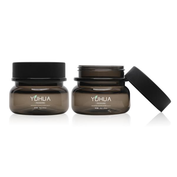 Cosmetic Empty Jars 50g Face Cream Color Plastic Jar With Screw Cap