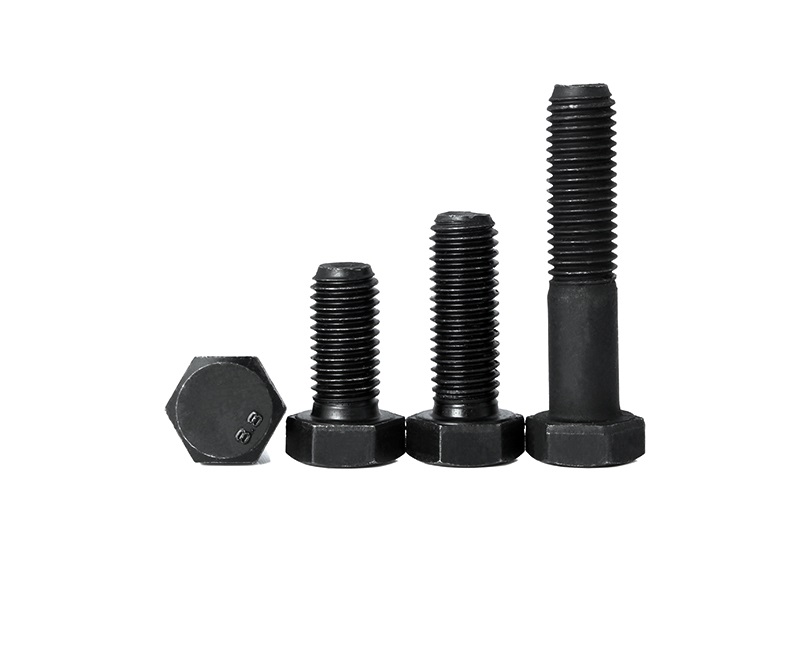 DIN931 M10 Grade 8.8 Hardness Partital Thread Hex Head Bolts Black