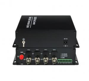 Quality 4K SDI broadcast fiber video converter , 4Ch 4K SDI video transmitter support 3840 X 2160P wholesale