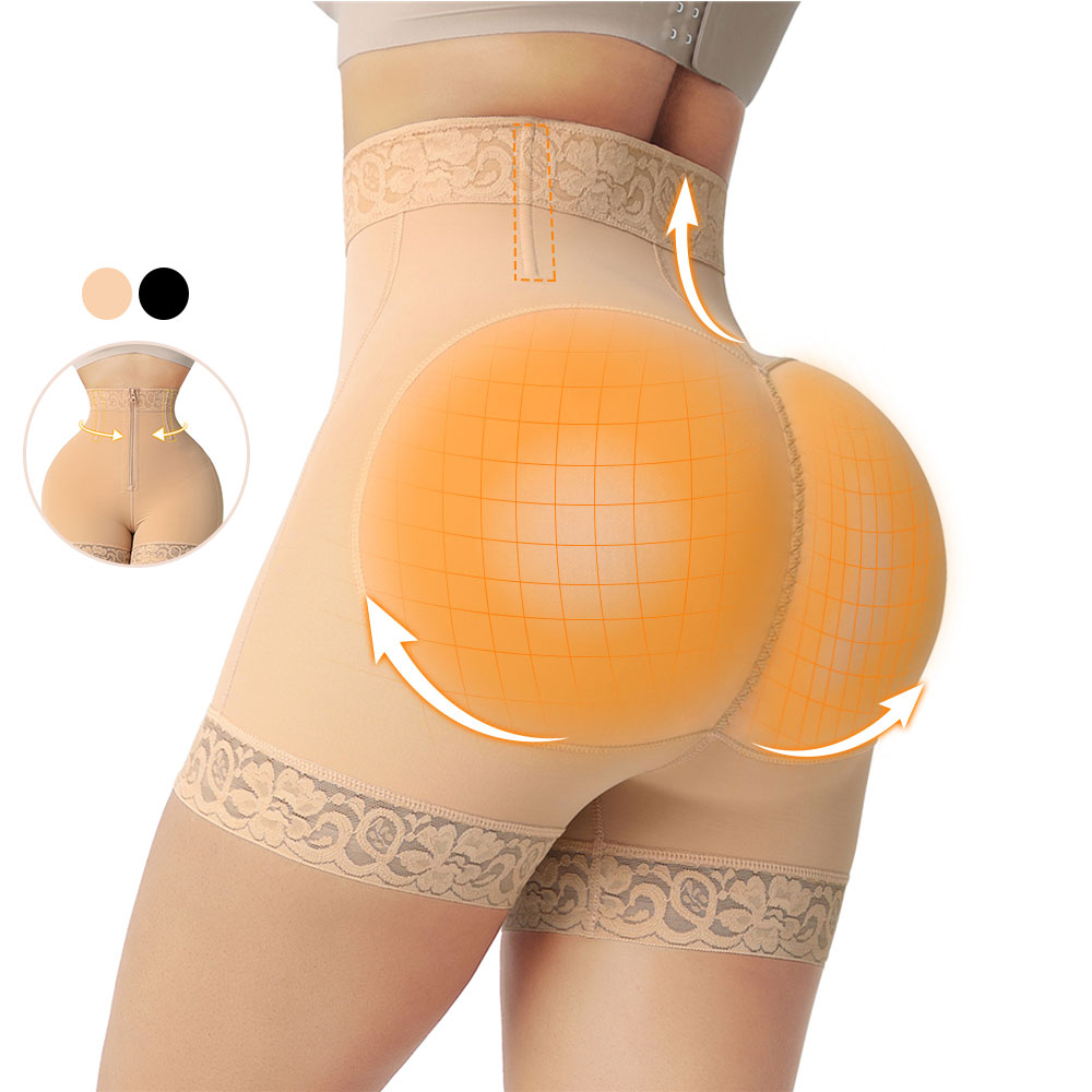 High Waist Butt Enhancer BBL Fajas Shorts for Women Tummy Trimmer and Control Panties