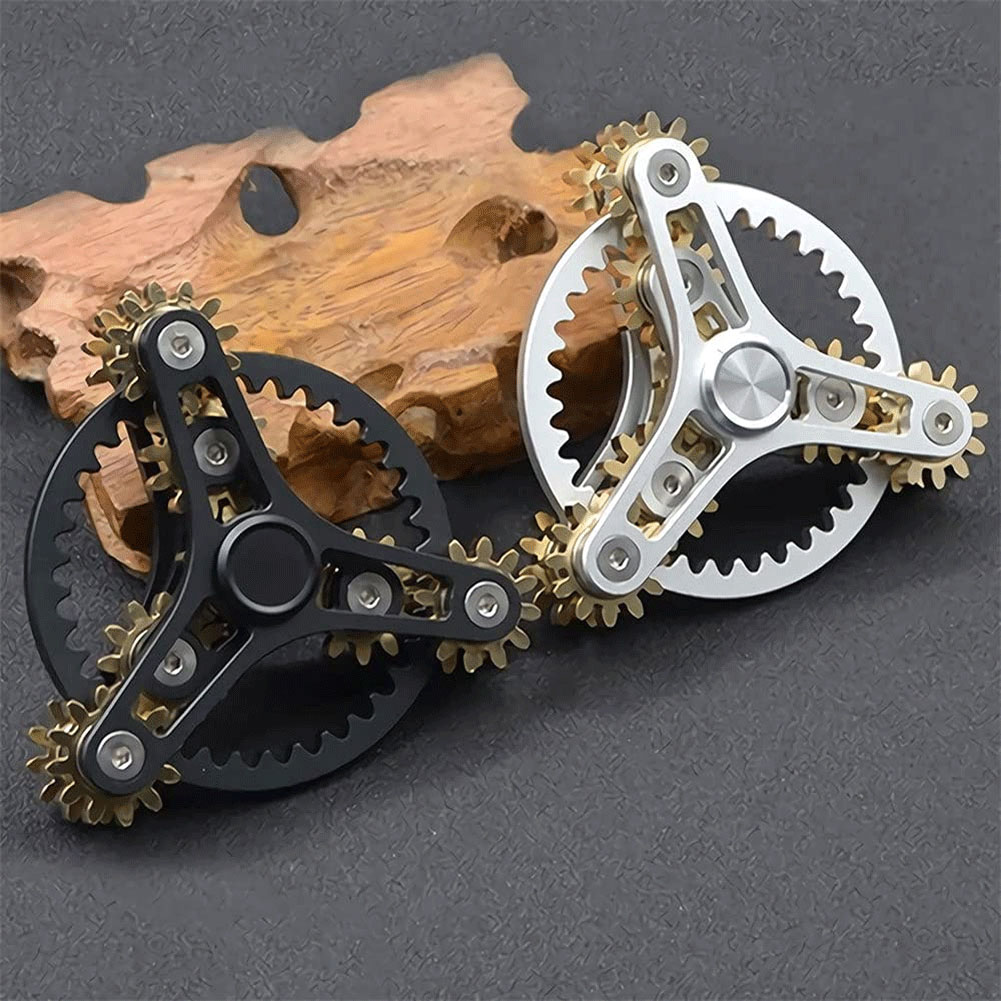 Pure Copper Planetary Gear Linkage Hand Spinner Relieve Stress and Anxiety for Adults