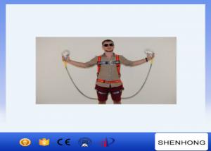 Quality Adjustable Full Body Harness Fall Protection Equipment Two Big Hook Along With Buffer Bag wholesale