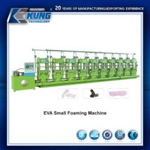 Quality 15KW Practical Shoe Sole Moulding Machine , 6 Stations EVA Small Foaming Machine wholesale