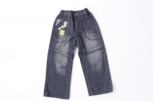 China Dark Denim Kids Jeans Pants 90% Cotton 10% Polyester Boys Stylish Jeans on sale