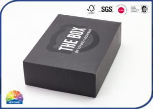 Quality 350gsm Black Paper Carton Box Shoes Packaging Large Paper Box wholesale