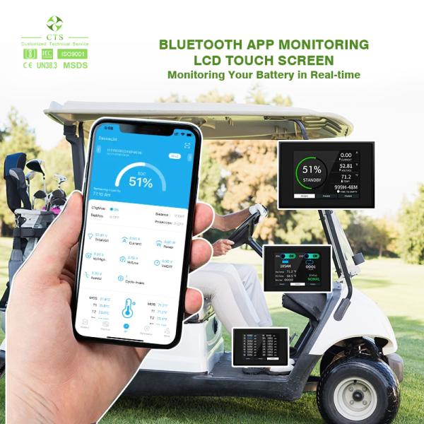 Custom 96V 200Ah 72V 150Ah High Quality LFP Battery for Electric Sightseeing Cart 51.2V 105Ah 150Ah Lithium Battery Pack for Electric Golf Cart