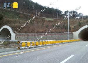 China Anti Crash Roller Crash Barrier Q235 Q265 Steel Frame , Roller Safety Barrier on sale