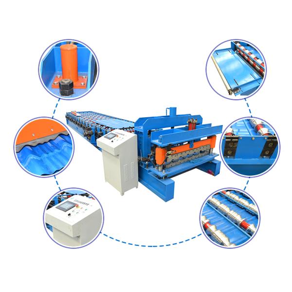 PLC Control Sheet Metal Forming Machine 4-8m/Min 380v 50hz 3 Phrases
