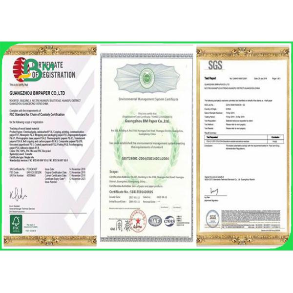 70g + 20g Woodfree Offest Paper PE Coated Greaseproof And Waterproof In Sheets