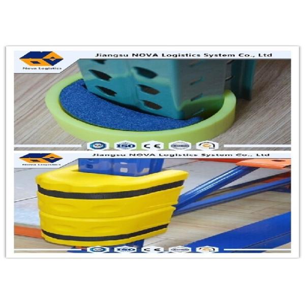 Yellow Rack Spare Parts Customized Metal Steel Post Protectors For Cantilever Storage Racks