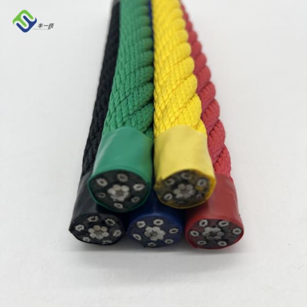 6*8 IWRC Wire Reinforced Rope Polyester Steel Core Combination Playground Cord