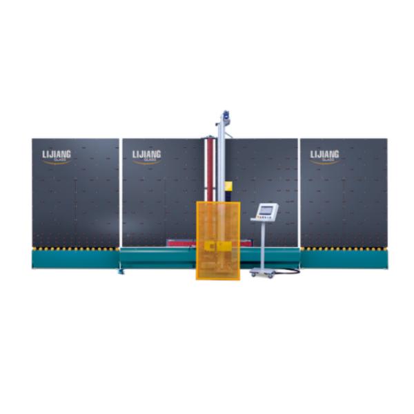 Smart Vertical Insulating Glass Edge Deleting Machine In Blue And Black