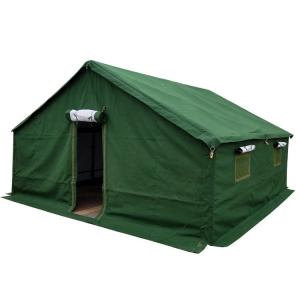 China Virus Isolation Emergency Shelter Tent , Green Military Disaster Relief Tent on sale