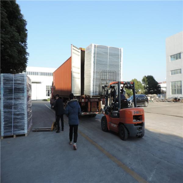 Stackable Corrugated Plastic Packaging Boxes , Corrugated Plastic Box With Lid Handle