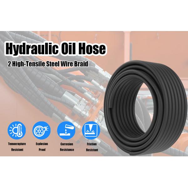 Hydraulic Oil Hose Resistant To Hydraulic Fluid Aging High Impulse Resistance