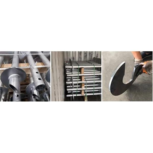 Q355 Steel Grade Helical Bolt for Prefabricated Hot DIP Galvanized Ground Screw Anchor