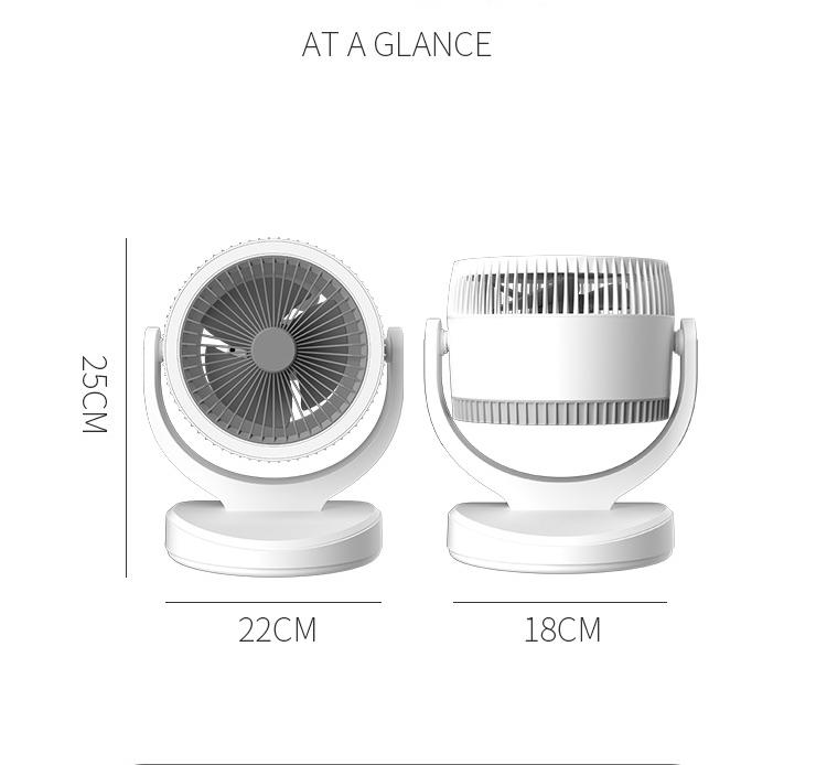 Table Fans for Car Portable USB Charging Small Mute Light-Supplementing Night Light Cooling Fan