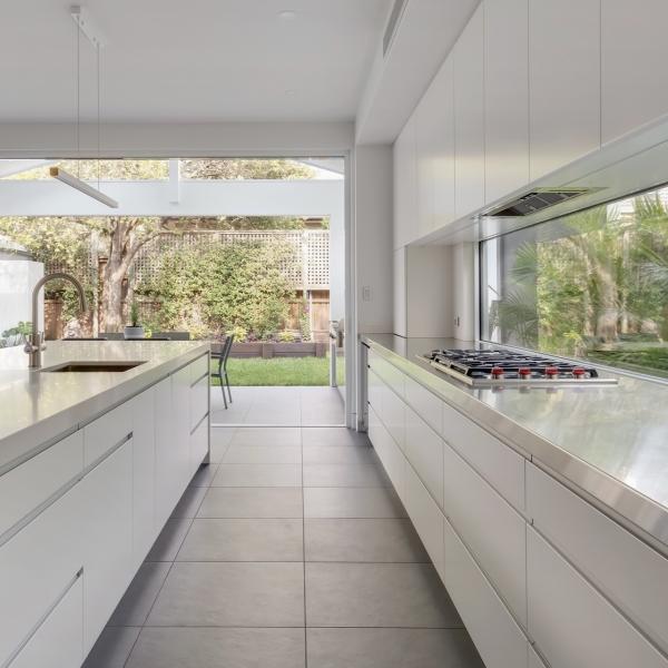 OEM Matte White Melamine Kitchen Cabinet Moisture Proof