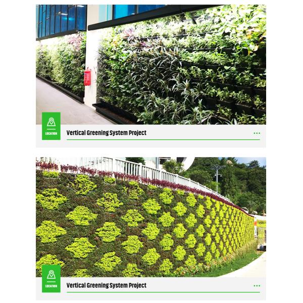 Uv Protect Green Wall System Vertical Garden Pot Planter Tower Liner Back Outdoor for Gardens