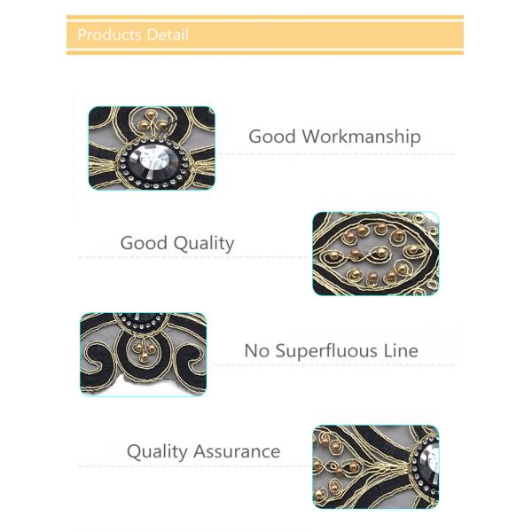 Special Meaningful Zen Embroidery Designs Patches With Bead And Rhinestone Material