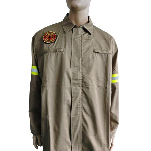 Fire Fighting Work Outerwear Flame Retardant Heat Resistant Advanced Material With Reflective Strips tactical Uniform Clothing