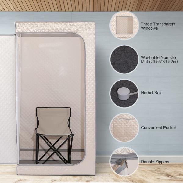 Full Size Folding Portable Steam Sauna OEM / ODM Portable Sauna Tent